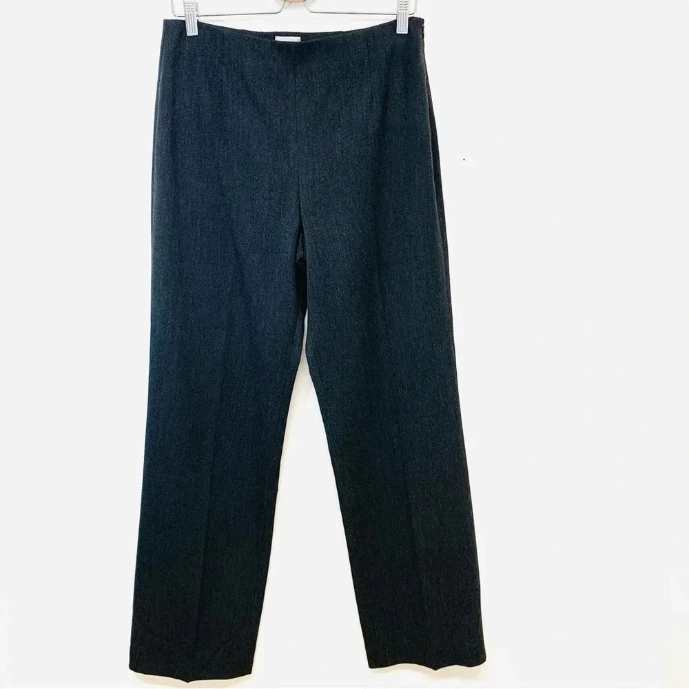 Chicos 1 Trouser Pants Woman‎ Medium/8  Gray Straight Leg Career Business Office